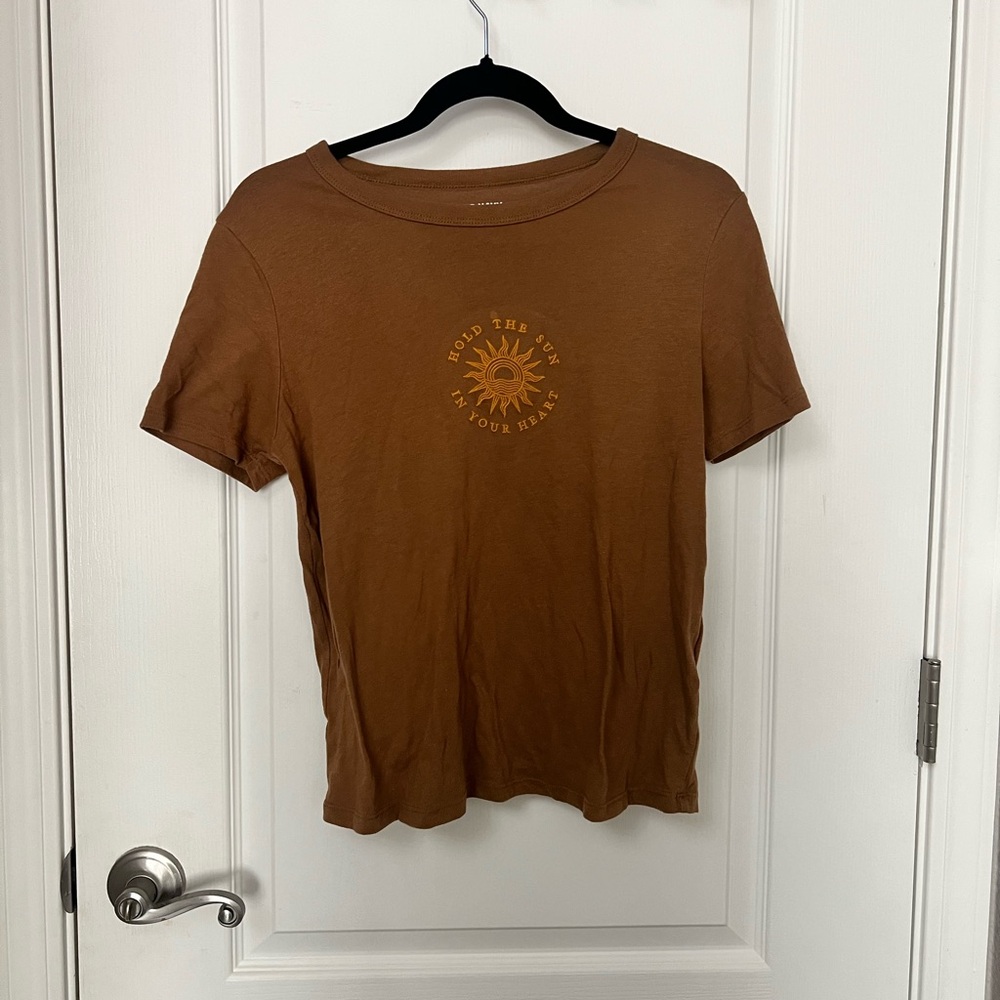 Old Navy Tan Graphic Tee